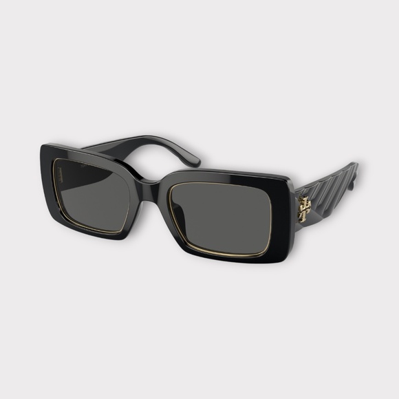 Tory Burch Black and Gold Sunglasses